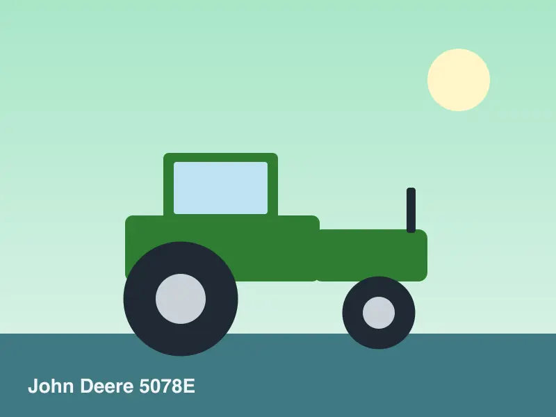 John Deere 5078E (ilustração de exemplo)