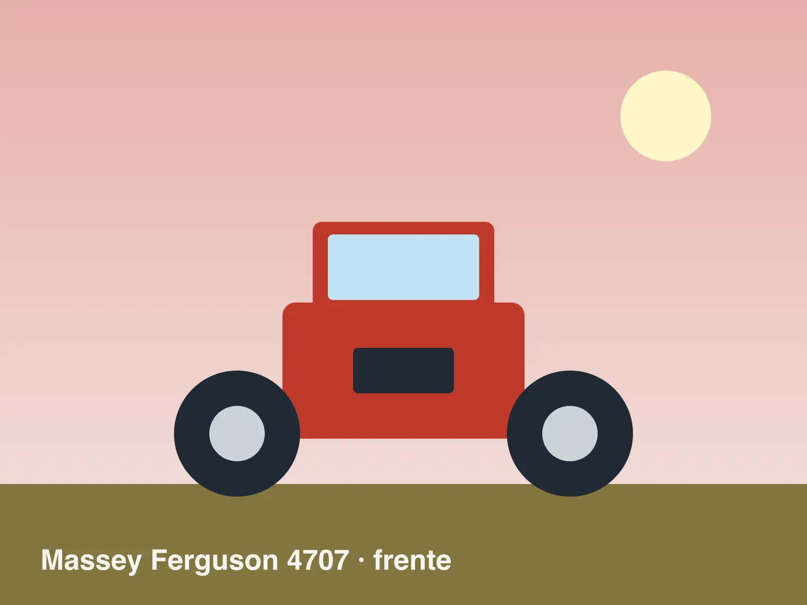 Massey Ferguson 4707 · frente (ilustração de exemplo)