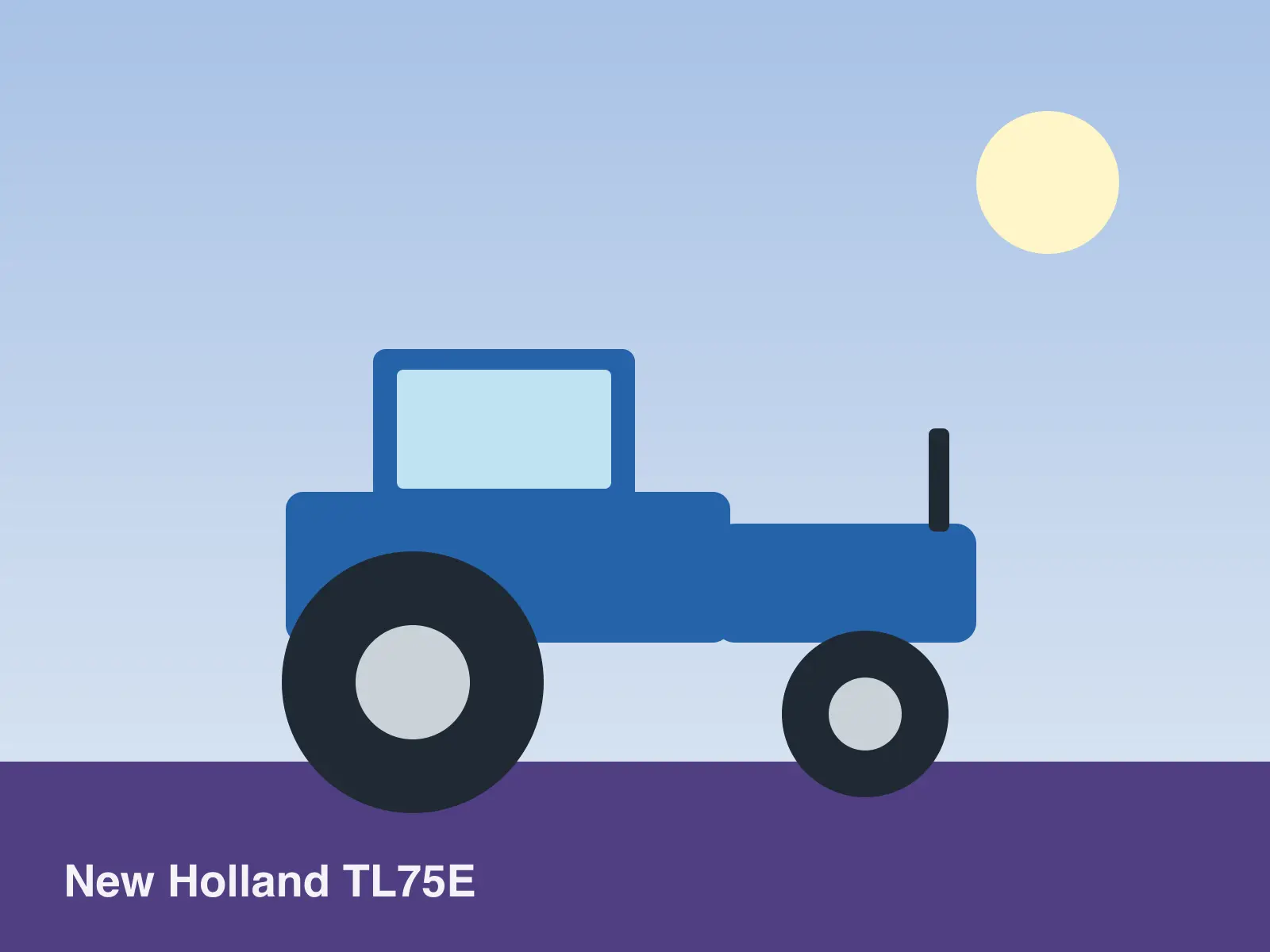 New Holland TL75E (ilustração de exemplo)